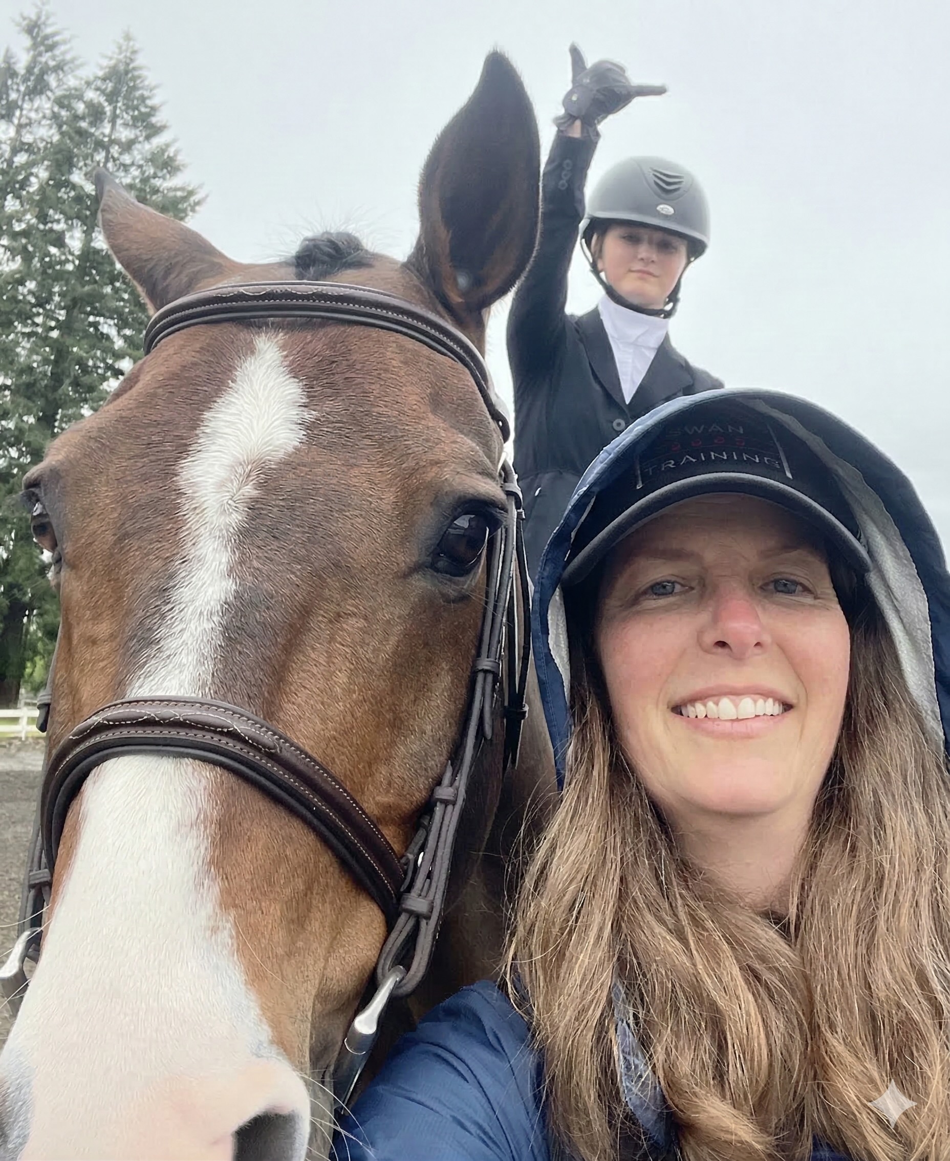 Jennifer and Barrett Koerv with Chico at Whip N Spur